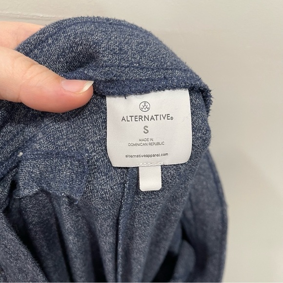 Alternative Soft Casual Sweatpants Blue Drawstring Large - Picture 5 of 8